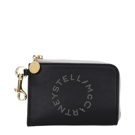 Stella McCartney Black Logo Zip Coin Purse