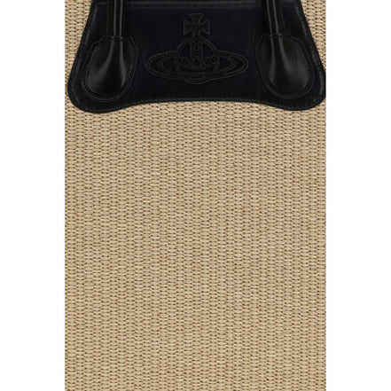 Vivienne Westwood Beige Raffia Shoulder Bag