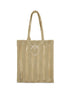 PINKO Beige Raffia Shoulder Bag