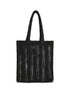 PINKO Black Raffia Shoulder Bag