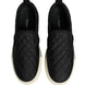 Dolce & Gabbana Μαύρα Παπούτσια Sneakers Χαμηλά με Καπιτονέ Επένδυση Χωρίς Κορδόνια