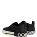 Dolce & Gabbana Μαύρα Παπούτσια Sneakers Χαμηλά με Καπιτονέ Επένδυση Χωρίς Κορδόνια