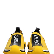 Dolce & Gabbana Yellow Sorrento SlipOn Low Top Sneakers Shoes