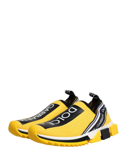 Dolce & Gabbana Yellow Sorrento SlipOn Low Top Sneakers Shoes