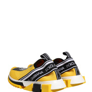 Dolce & Gabbana Yellow Sorrento SlipOn Low Top Sneakers Shoes