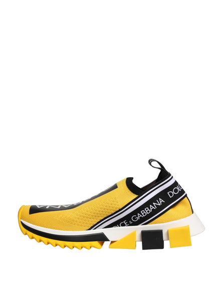 Dolce & Gabbana Yellow Sorrento SlipOn Low Top Sneakers Shoes
