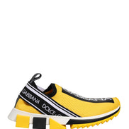 Dolce & Gabbana Yellow Sorrento SlipOn Low Top Sneakers Shoes