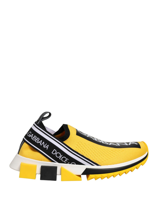 Κίτρινα χαμηλά slip-on sneakers Dolce & Gabbana Sorrento
