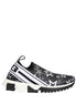 Dolce & Gabbana Black Stars Logo SORRENTO Sneakers Shoes