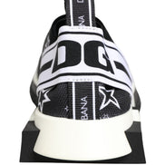 Dolce & Gabbana Black Stars Logo SORRENTO Sneakers Shoes