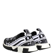 Dolce & Gabbana Black Stars Logo SORRENTO Sneakers Shoes