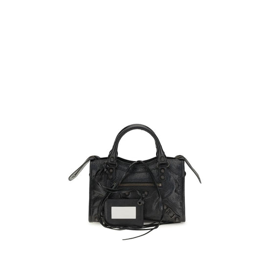 Balenciaga Black Lamb Ovis Aries Aries Shoulder Bag
