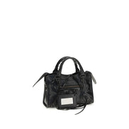 Balenciaga Μαύρη Τσάντα Ώμου από Δέρμα Αρνιού  