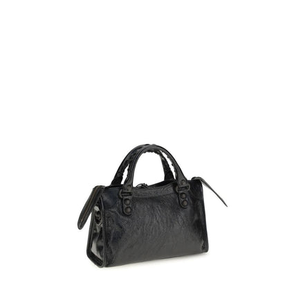 Balenciaga Μαύρη Τσάντα Ώμου από Δέρμα Αρνιού  