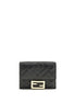 Fendi Black Lamb Ovis Aries Aries Wallet