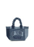 Ganni Blue Cotton Handbag