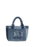 Ganni Blue Cotton Shoulder Bag
