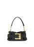 Balmain Black Calf Leather Bos Taurus Shoulder Bag