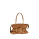 Balmain Brown Calf Leather Bos Taurus Handbag
