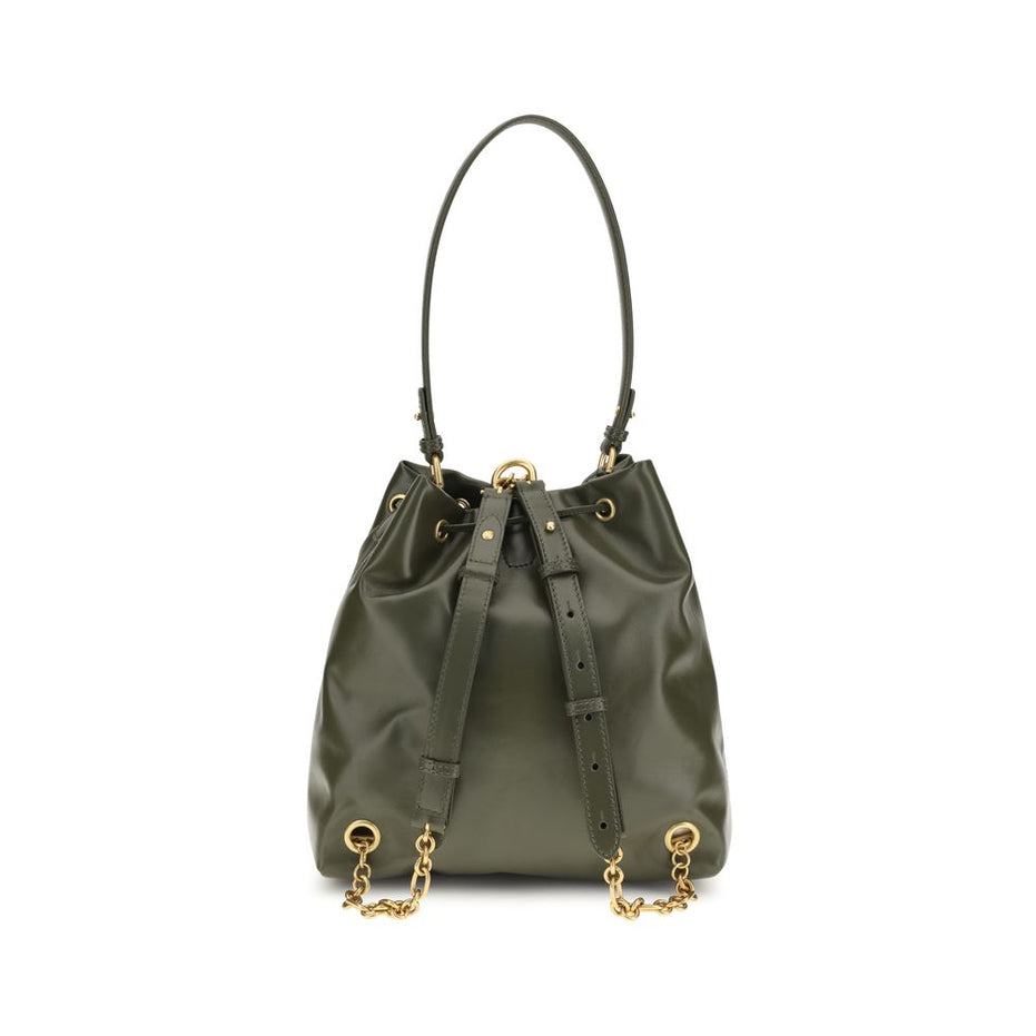 Balmain Bicolor Calf Leather Bos Taurus Backpack