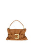 Balmain Brown Calf Leather Bos Taurus Shoulder Bag
