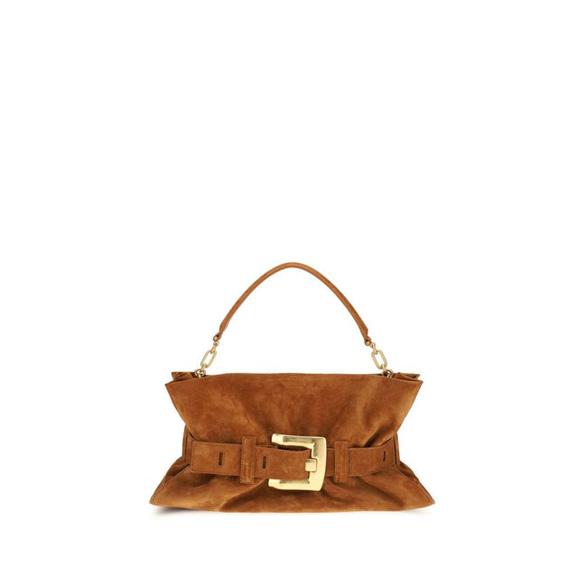 Balmain Brown Calf Leather Bos Taurus Handbag
