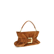 Balmain Brown Calf Leather Bos Taurus Handbag