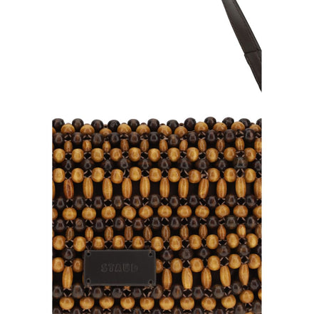 Τσάντα ώμου Staud Brown Wood