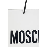 Moschino White Calf Leather Bos Taurus Shoulder Bag