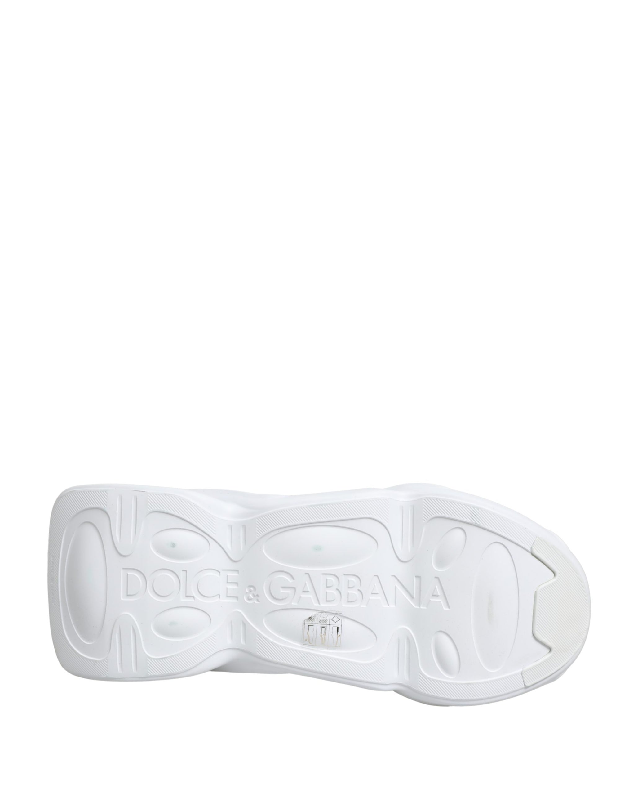 Dolce & Gabbana White Slip On Wave Low Top Sneakers Shoes
