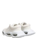Dolce & Gabbana White Slip On Wave Low Top Sneakers Shoes