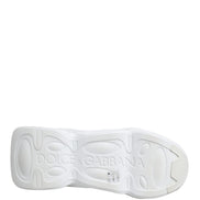 Dolce & Gabbana White Slip On Wave LowTop Sneakers Shoes