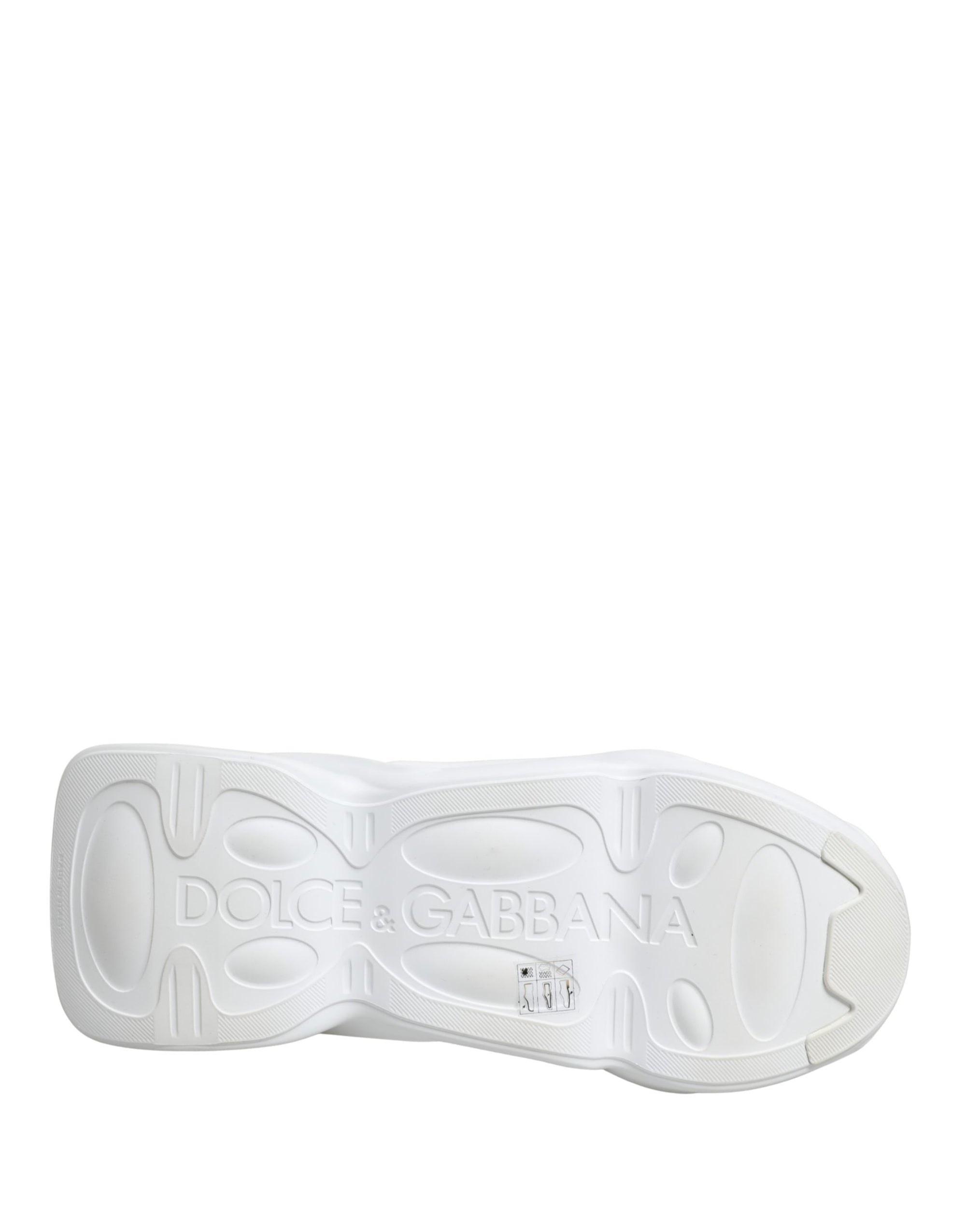 Dolce & Gabbana White Slip On Wave LowTop Sneakers Shoes
