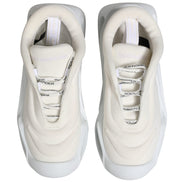 Dolce & Gabbana White Slip On Wave LowTop Sneakers Shoes