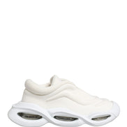 Dolce & Gabbana White Slip On Wave LowTop Sneakers Shoes