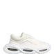 Dolce & Gabbana White Slip On Wave LowTop Sneakers Shoes