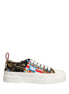 Dolce & Gabbana Multicolor Patchwork Low Top Sneakers Shoes