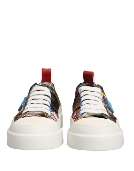 Dolce & Gabbana Πολύχρωμα Χαμηλά Παπούτσια Sneakers με Patchwork