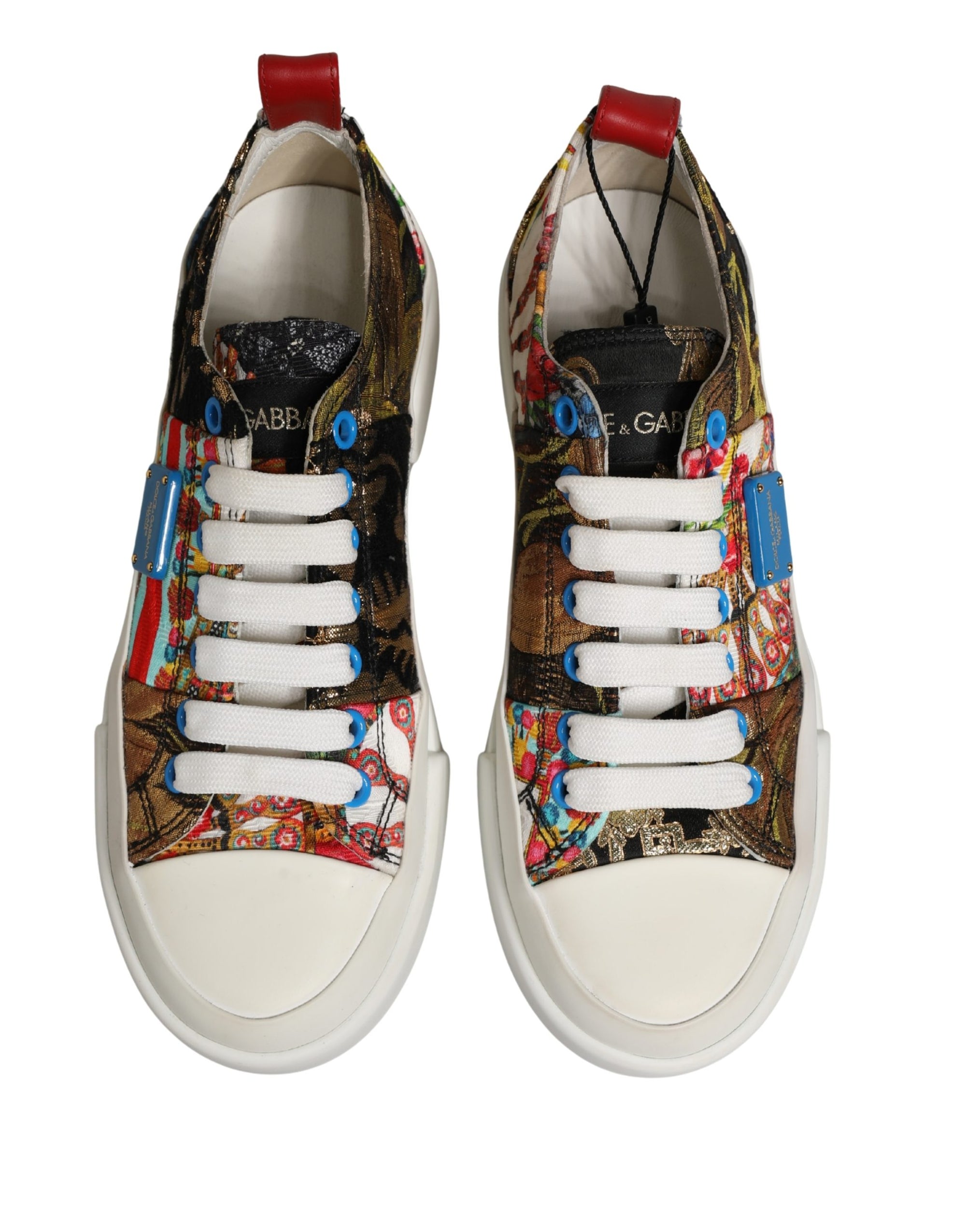 Dolce & Gabbana Πολύχρωμα Χαμηλά Παπούτσια Sneakers με Patchwork