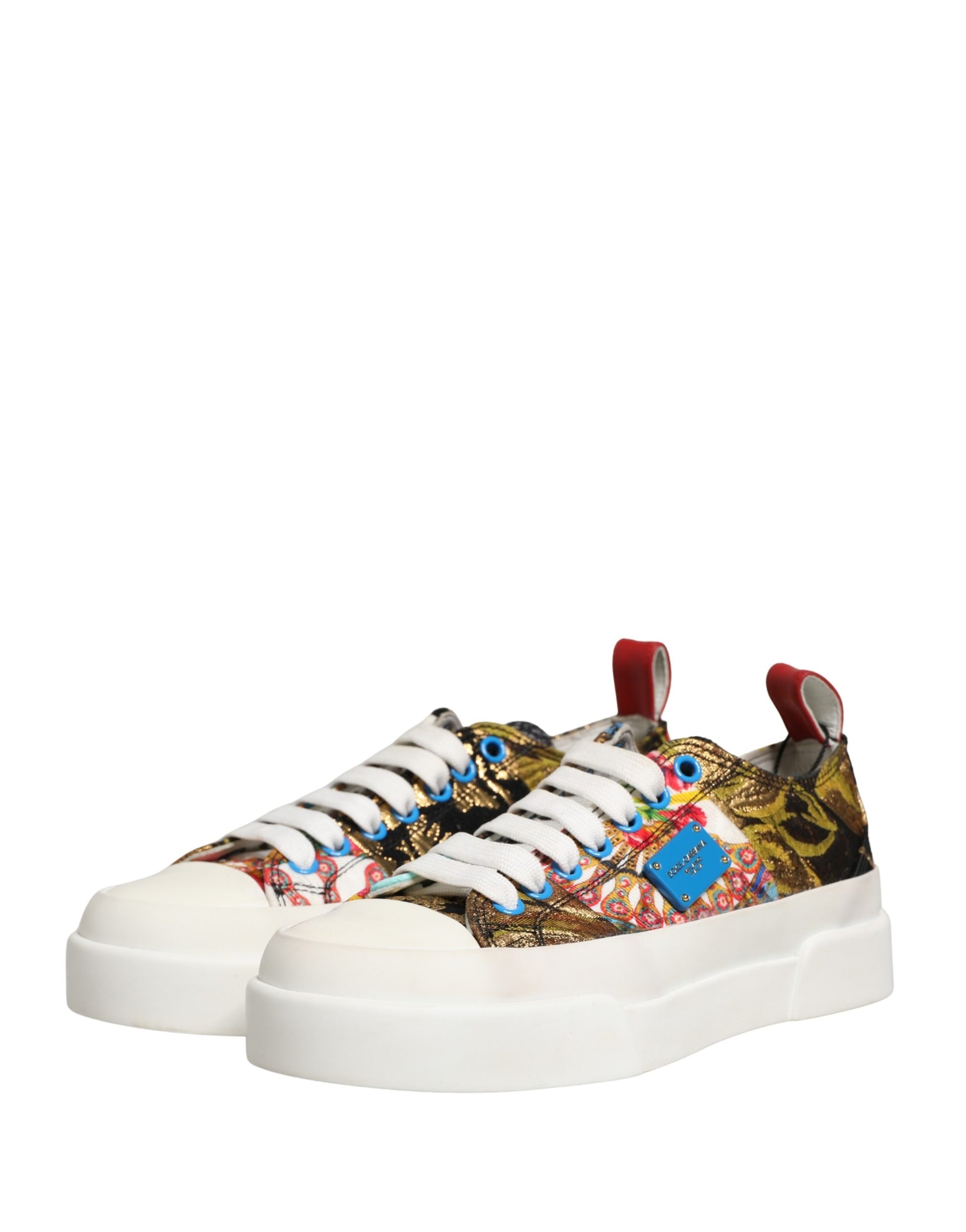 Dolce & Gabbana Πολύχρωμα Χαμηλά Παπούτσια Sneakers με Patchwork