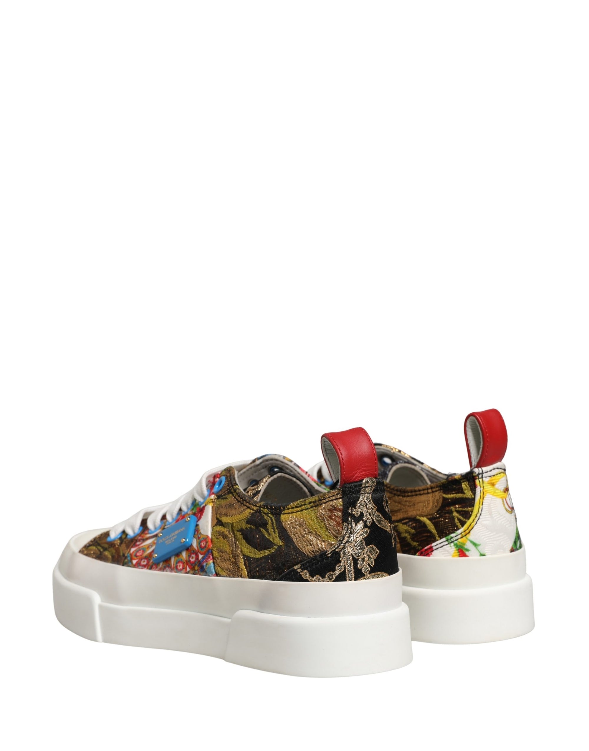 Dolce & Gabbana Πολύχρωμα Χαμηλά Παπούτσια Sneakers με Patchwork