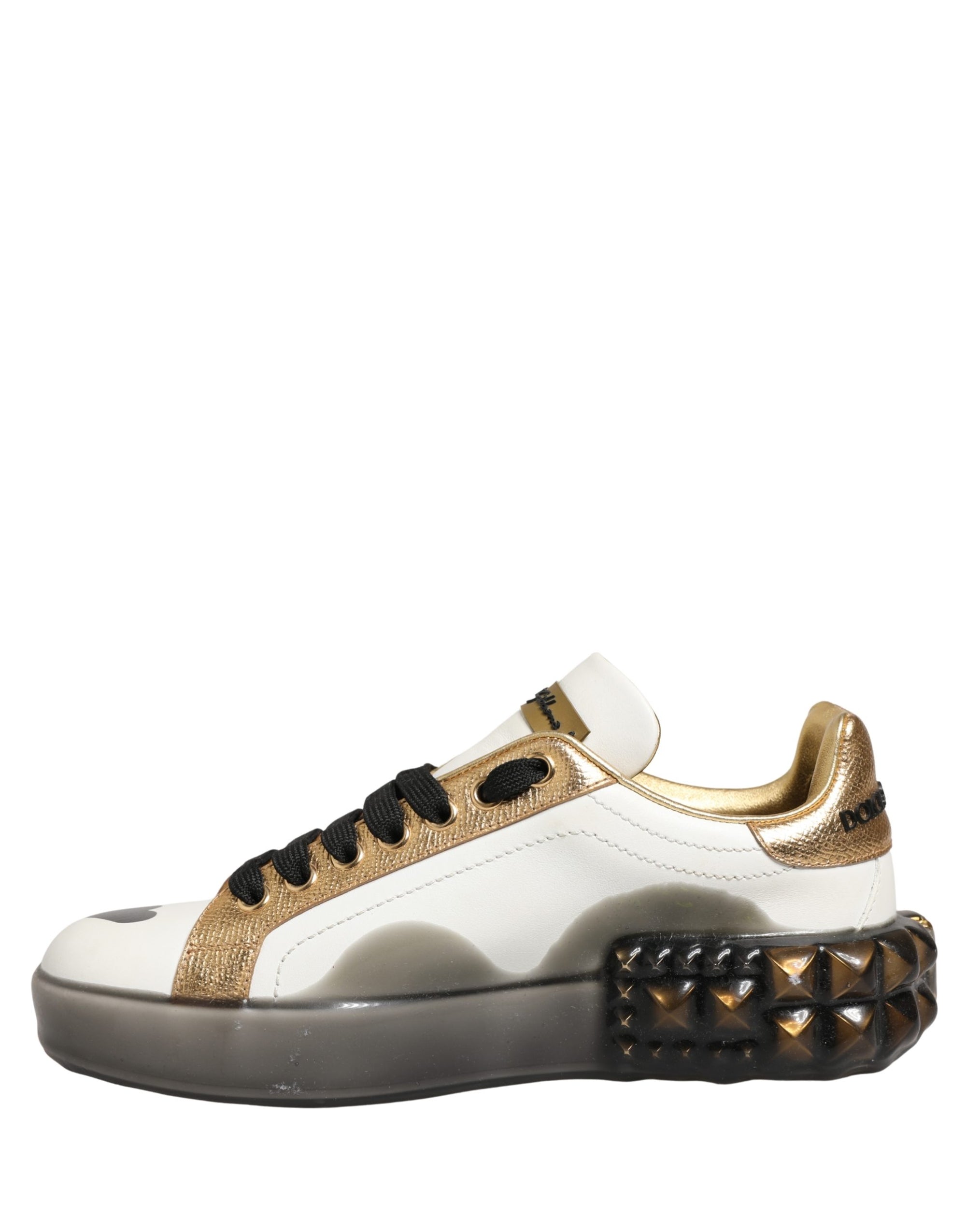 Dolce & Gabbana Multicolor Crystal StuddedLOVE Sneakers Shoes