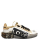 Dolce & Gabbana Multicolor Crystal StuddedLOVE Sneakers Shoes
