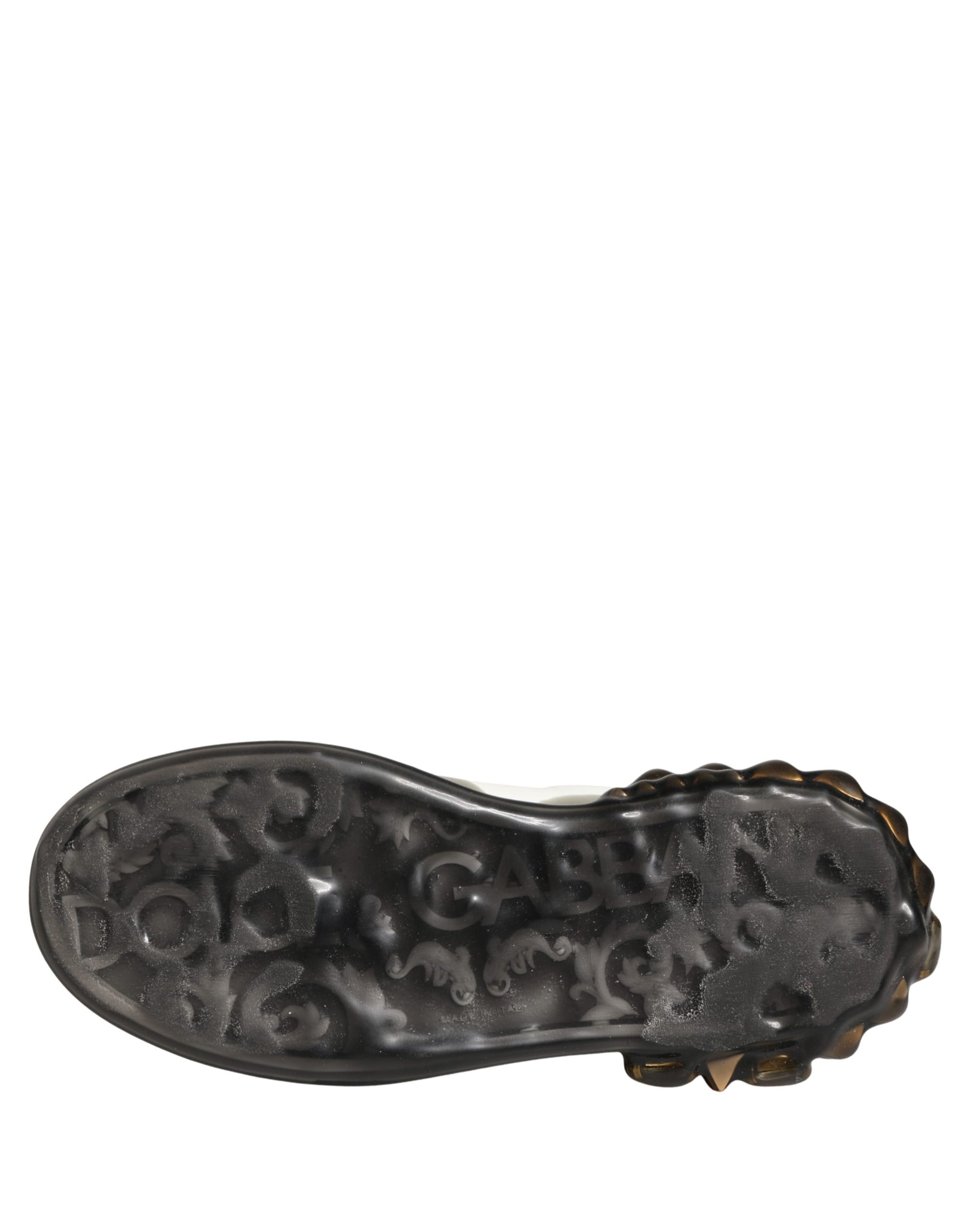 Dolce & Gabbana Multicolor Crystal StuddedLOVE Sneakers Shoes