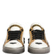 Dolce & Gabbana Multicolor Crystal StuddedLOVE Sneakers Shoes