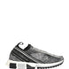Dolce & Gabbana Silver Crystal Logo Slip On Sorrento Sneakers Shoes