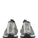 Dolce & Gabbana Silver Crystal Logo Slip On Sorrento Sneakers Shoes