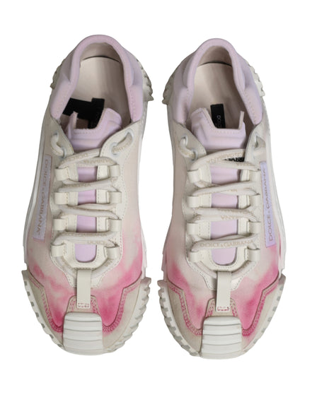 Dolce & Gabbana White NS1 Lace Up Low Top Sneakers Shoes