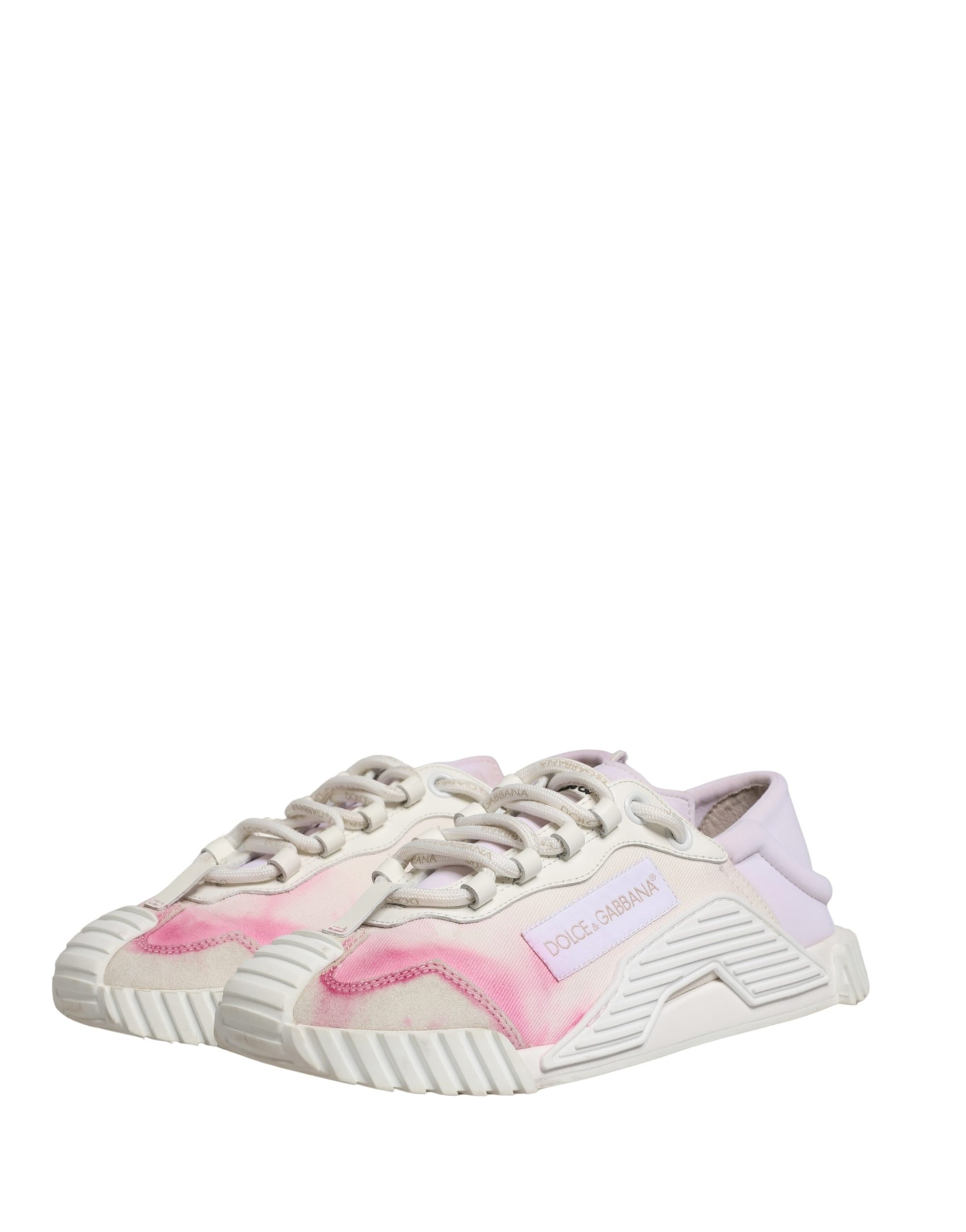 Dolce & Gabbana White NS1 Lace Up Low Top Sneakers Shoes