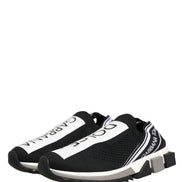 Dolce & Gabbana Black Sorrento Slip On Low Top Sneakers Shoes